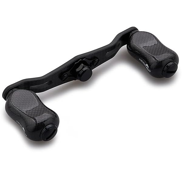 85/95mm リール ハンドル 21mm ノブ 搭載 1.5K カーボン シマノ(SHIMANO) ダイワ(DAIWA) アブ(Abu) 通用 ベイトリール 用 Gourd Series (V2.0-85mm - ブラック) (1017)