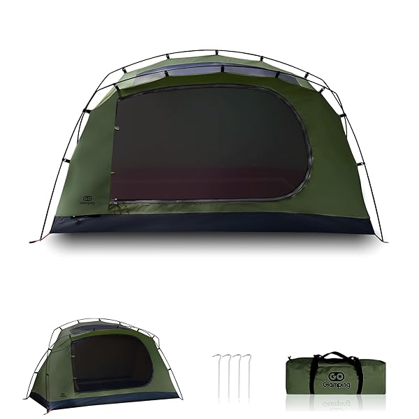 楽天市場】GOGlamping テント ツーリングドームテント TC ソロ 1人用