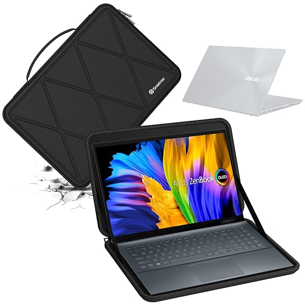 捉え所の無い EVA保護すること捩り入れもの 15.6in ASUS Zenbook Pro 15 OLED (UM535) 、15.6in ASUS Vivobook Pro 15X OLED K6501/M6501さあ美いの一番用捉え所の無い入れもの 雨合羽 360