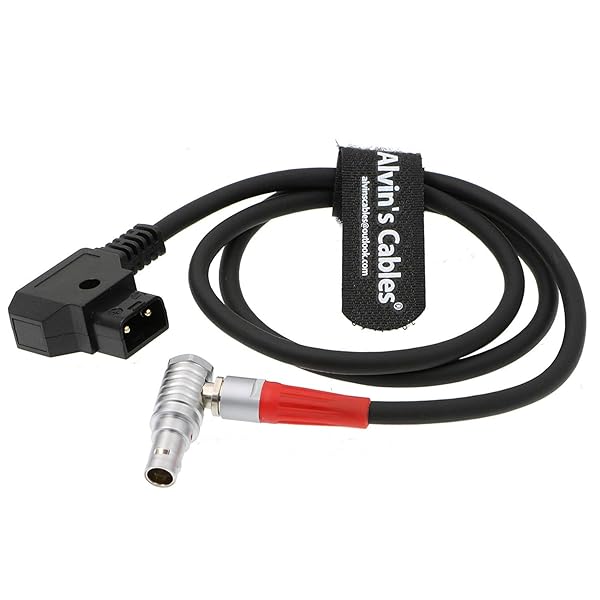 Teradek Bolt 500 用の 電源 ケーブル 回転 180度 直角 2 pin オス to D tap画像