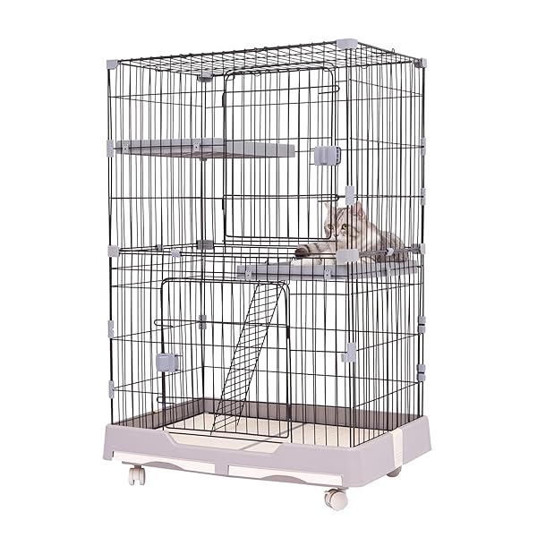 楽天市場】Shinyever 猫 ケージ 猫ケージ キャットケージ 猫ゲージ 2段