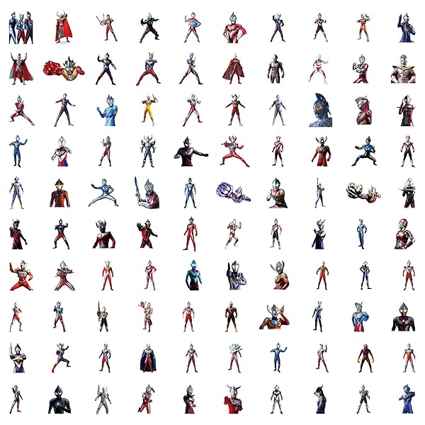 100枚 ウルトラマン アニメ ステッカー 防水シール かわいい 落書き DIY かざり画像