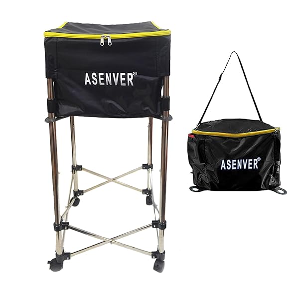 楽天市場】テニス 折りたたみ式ボールカート キャスター付き 約100球