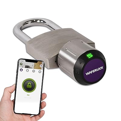 (ウェハーロック)・C210・スマート南京錠・Padlock・スマートロック・IP68防水防塵・シャックル直径(太さ)9mm/0.35"・アプリ・ICタグキー(MIFARE/FeliCa)・ICカード(MIFARE/FeliCa)・PINコードで解錠｜ナチュアークSHOP　店
