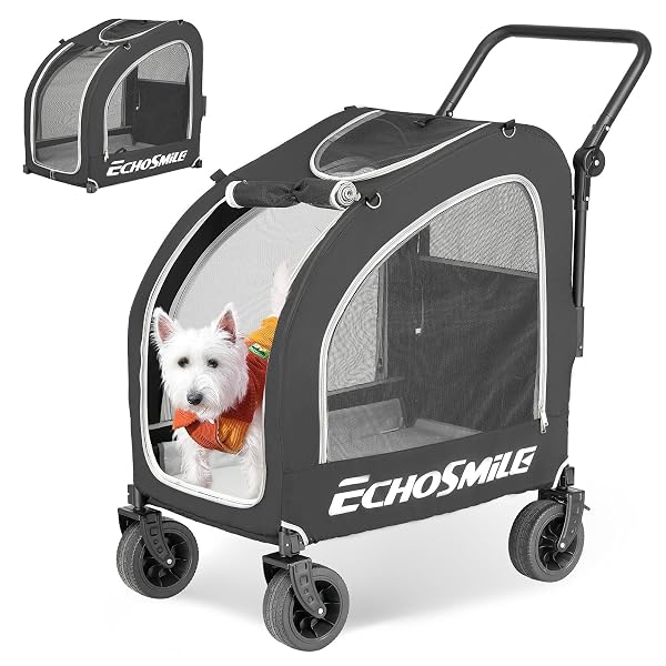 ペットカート 小型犬 中型犬 バギー 多頭 ブラック｜ナチュアークSHOP　店