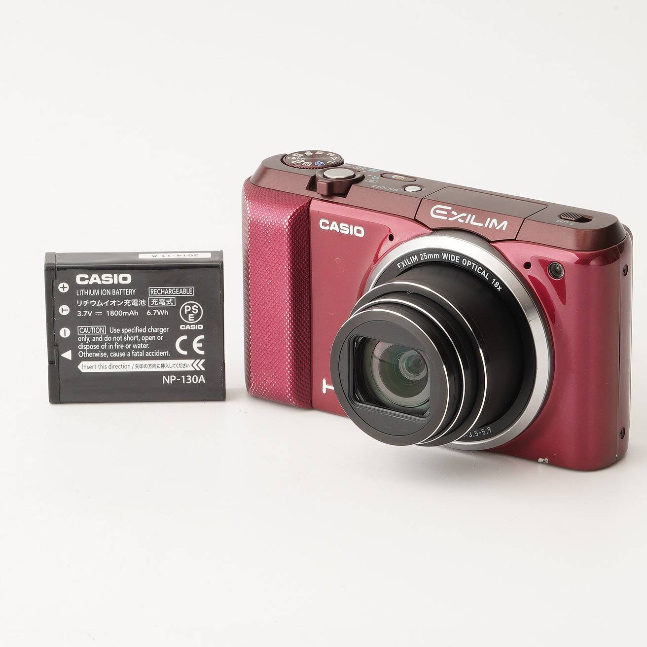 カシオ CASIO EXILIM EX-ZR850 赤いこと 18x 光学望遠レンズ