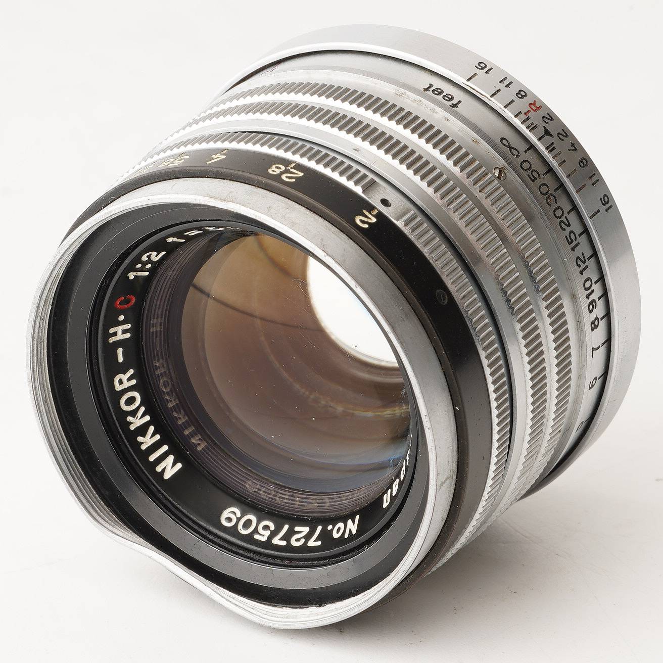 ニコン Nikon Nippon Kogaku NIKKOR H C 5糎 50粍 F2 黒帯 ライカ L39 マウント