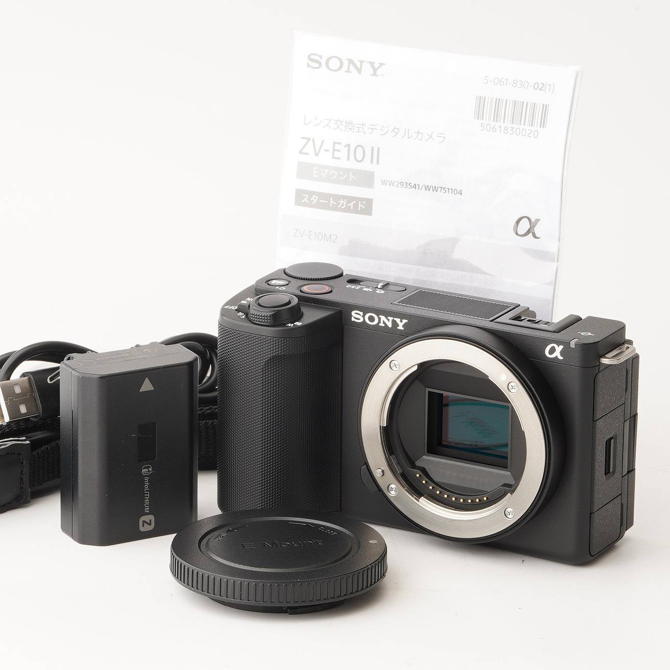 ソニー Sony VLOGCAM α alpha ZV-E10 II 上半身