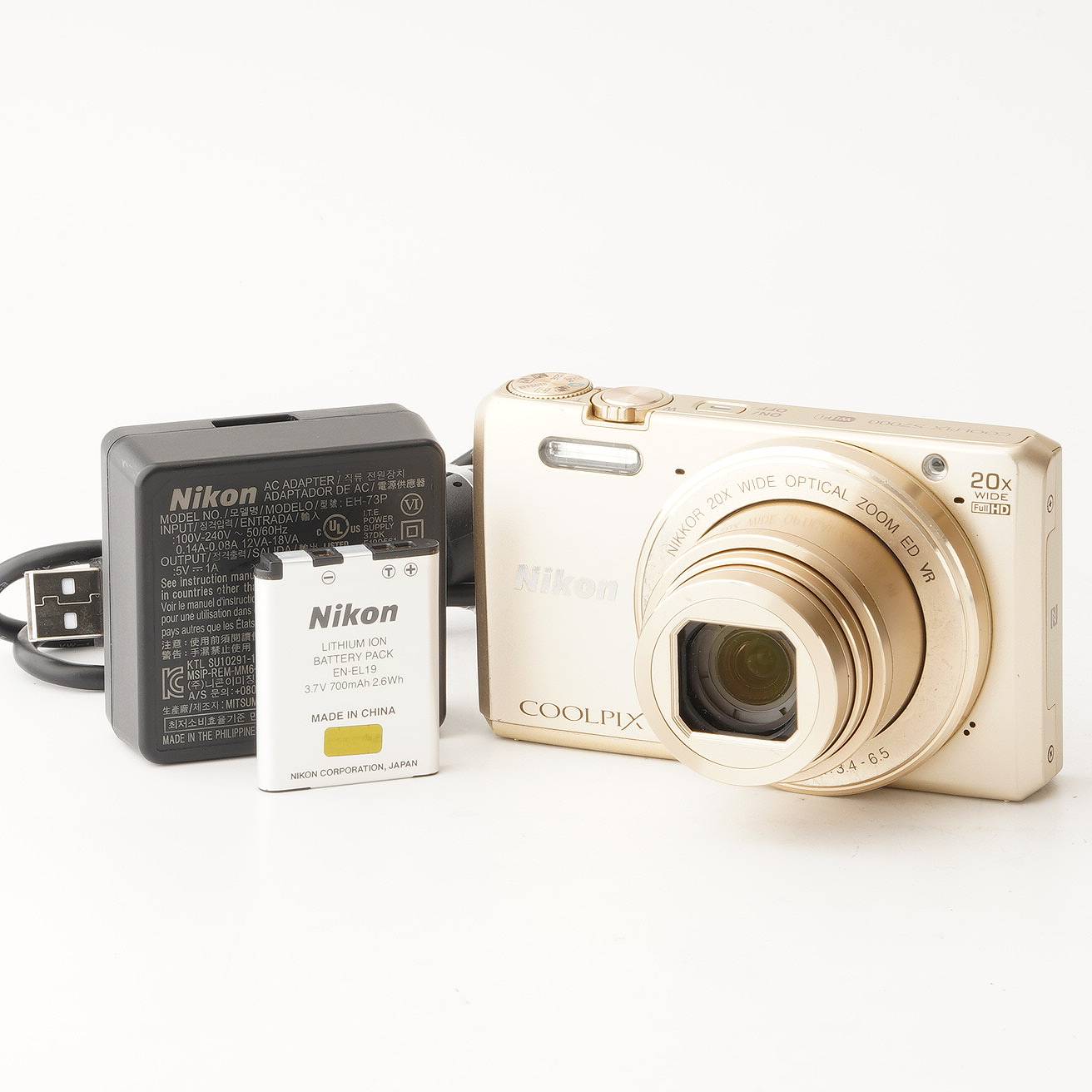 ニコン Nikon COOLPIX S7000 ゴールド 20x 広角 光学望遠レンズ