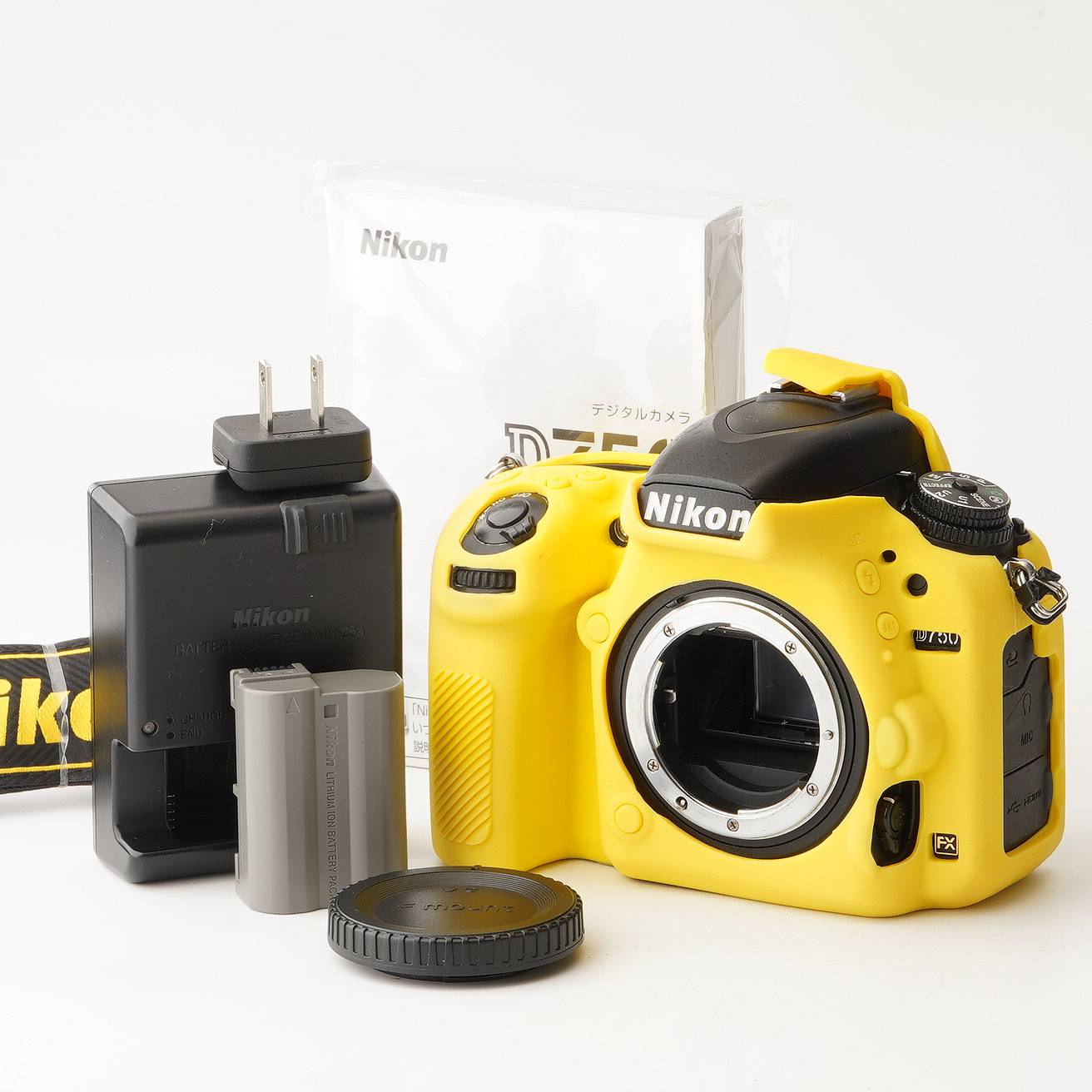 ニコン Nikon D750  上半身 デジタル一眼二眼レフ写真機 / イージーカバー 黄色
