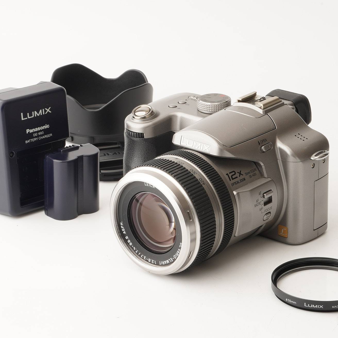 パナソニック Panasonic LUMIX DMC-FZ50 Silver 12x 光学望遠レンズ