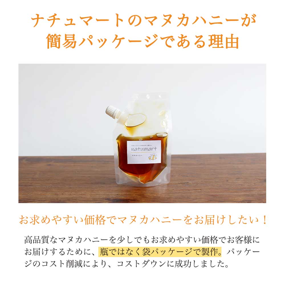 楽天市場 初回限定 75g お試し マヌカハニー Mgo100 Npa5 相当 おためし マヌカハニー スタンダード キャップ付き スタンドパック パウチ メール便a Tsg Natumart ナチュマート