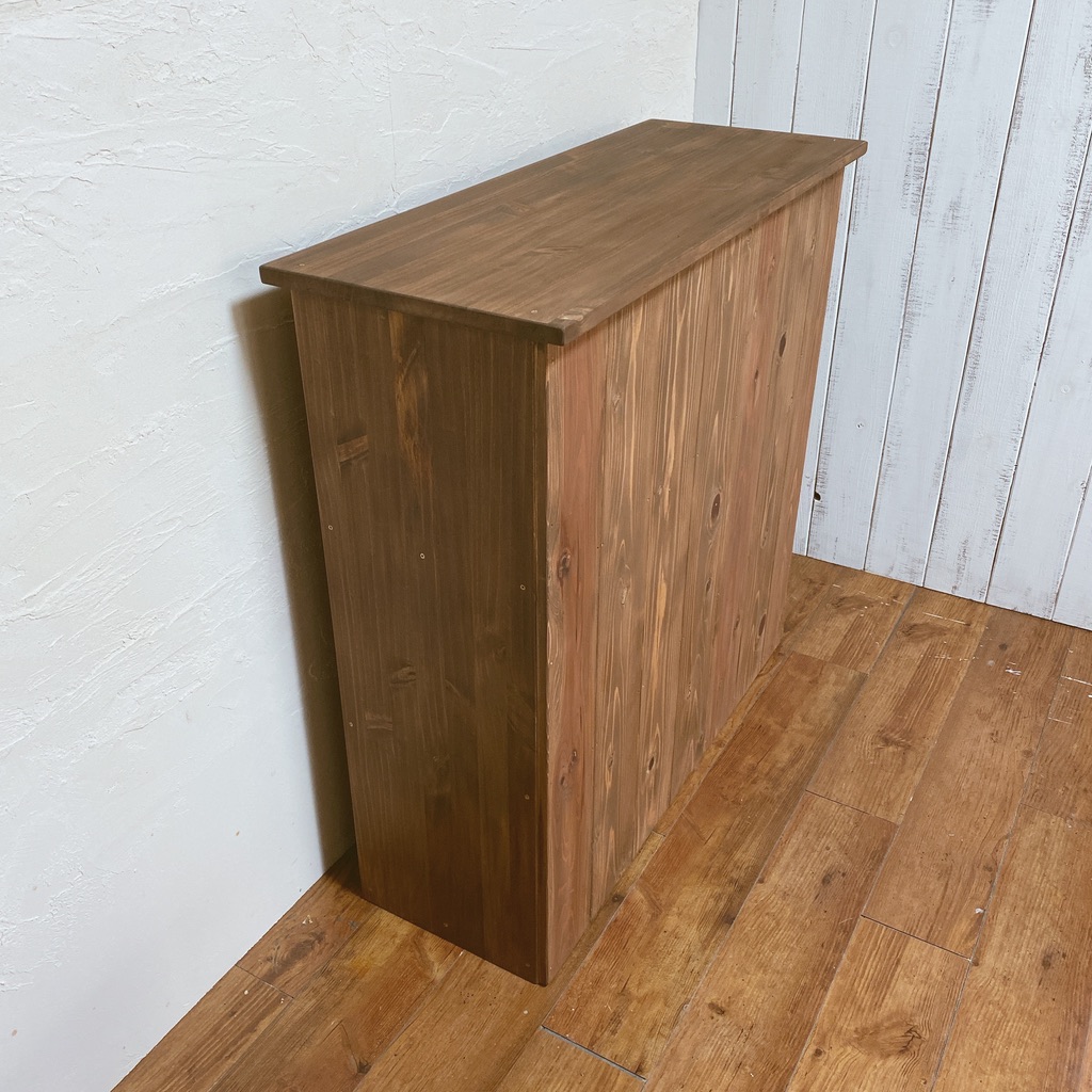 楽天市場 カウンター オーダー 収納 目隠し キッチン 棚 バーカウンター キッチンカウンター レジカウンター 陳列 ディスプレイ 店舗 お店 什器 カフェ アンティーク 木製 サイズ変更 Natura365