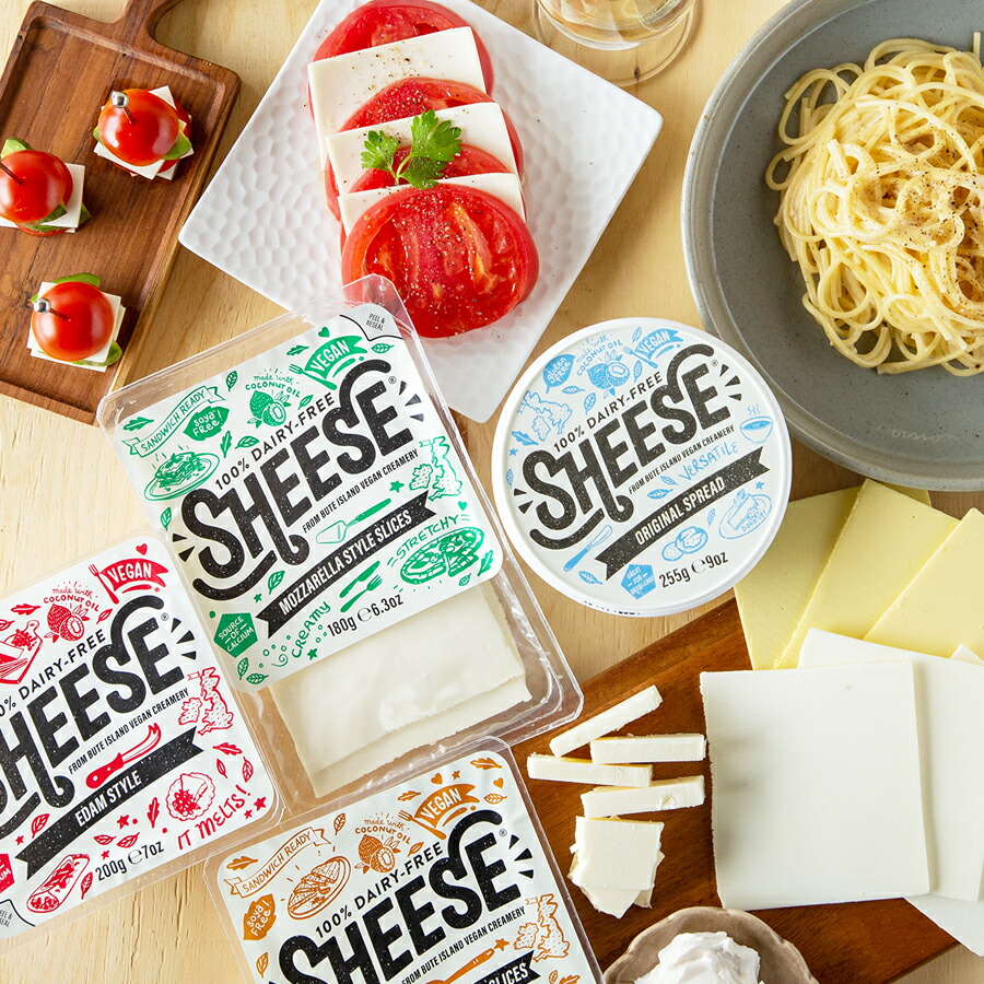 人気TOP スライス マイルドチェダースタイル 180g×10入Sheese ビーガンチーズ 乳製品 不使用チーズ ヴィーガンチーズ