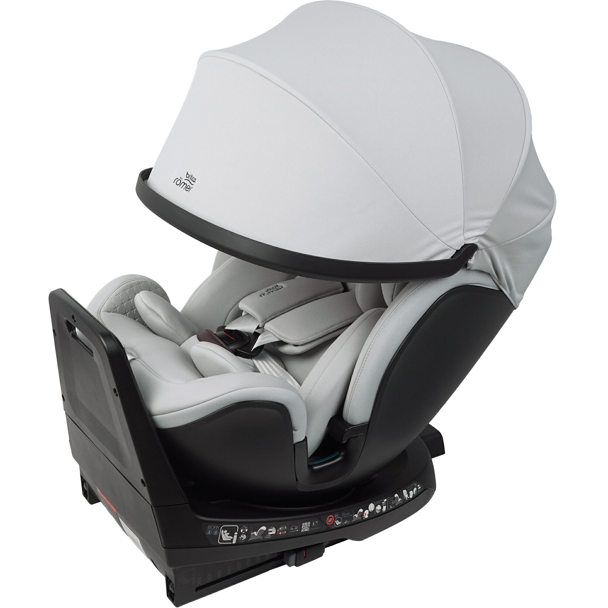 【ポイント10倍】【正規販売店】【送料無料】 BRITAX ROMER ブリタックス レーマー スイベル グロウマックスエアー リネングレー SWIVEL GROW MAX AIR LINEN GREY チャイルドシート ジュニアシート 小型ファン 搭載 夏 熱 通気性 ISOFIX 回転式 R129適合 熱中症対策|ナチュラルベビー Natural Baby