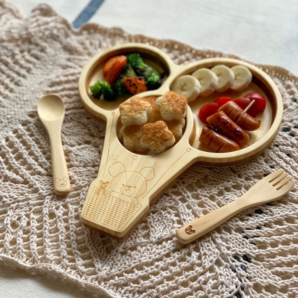 名入れ対応 ファンファン Fun Fam くまのがっこう ジャッキー バルーンセット 天然竹素材 バンブー ベビー食器 おしゃれ 子供用食器 竹食器 離乳食 食器セット あす楽対応 ナチュラルリビング Tzohar Org Il