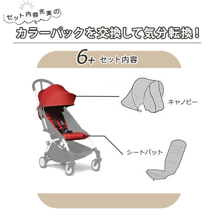 ベビーカーyoyo正規品ベビーゼンヨーヨーYOYO専用着せ替えカラーパック6+シックスプラストフィbabyzenyoyo正規品保証付きあす楽対応【ナチュラルリビング】