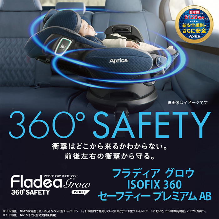 フラディア グロウ 360 Safety Isofix 年最新 プレミアム セーフティ グロウ 正規品 Ab チャイルドシート 年最新 Ab アップリカ ベット型 Aprica 回転式 ナチュラルリビング ナチュラルリビング ママ ベビー ポイント１０倍 送料無料 高い素材