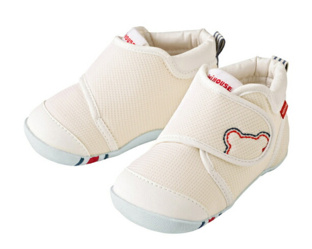 新作新品モデル 在庫あり 送料無料 ミキハウス正規販売店 ミキハウス Mikihouse ファーストベビーシューズ ホワイト 12cm ファーストシューズ ベビーシューズ 誕生祝 あす楽対応 ナチュラルリビング ベストセラー