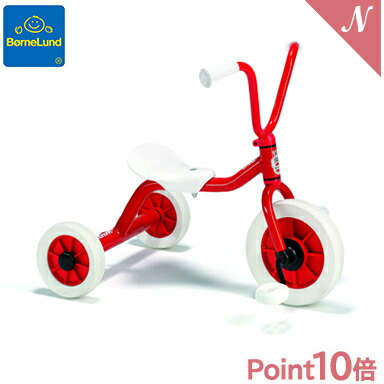 楽天市場】ボーネルンド ペリカンデザイン三輪車 Vハンドル 赤
