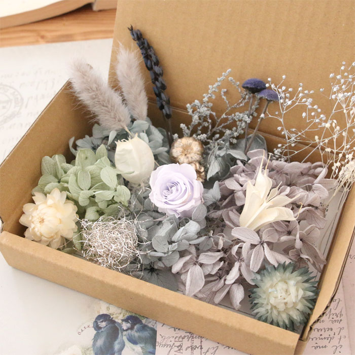 ✨1点限定‼️11種MIX【M】 HBチース　かすみ　アジサイ　生花　ドライ delfinmix06.jpg