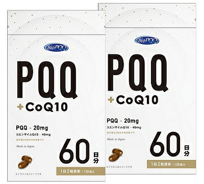 PQQ + CoQ10 60日分&times;2個セット 代引不可｜ナチュラルノート