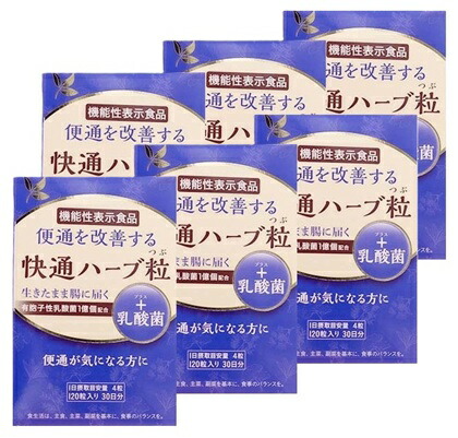 快通薬草粒+乳酸菌 120粒 6箱仕掛ける ナチュラルウェーブ 役立つこと性見せびらかす食料雑貨類 【おまけ付き添い人】