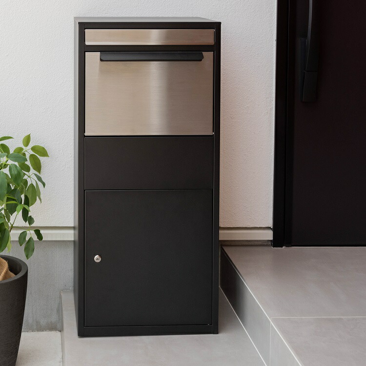 宅配ボックス 一戸建て用 大容量 鍵付き ポスト付き おしゃれ 大型 デリバリーボックス