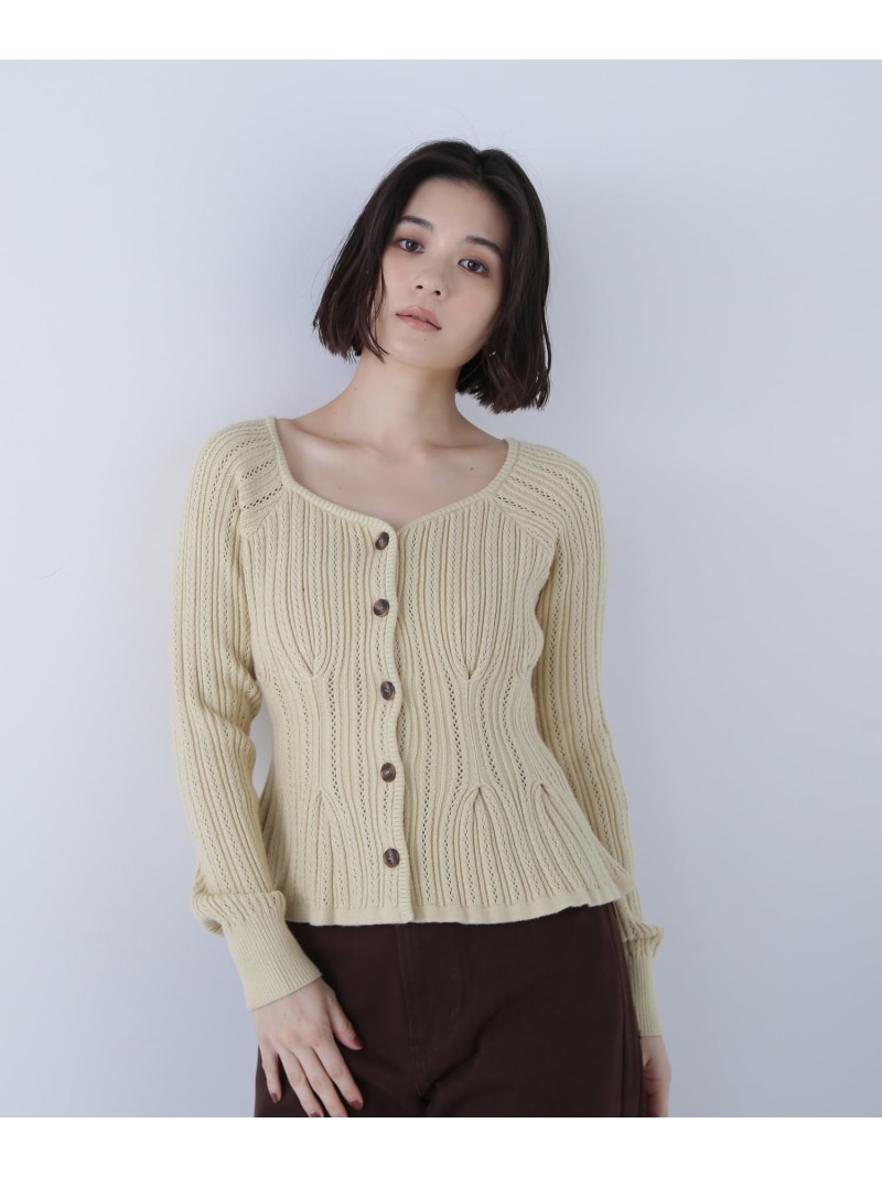 楽天市場】【SALE／30%OFF】ウエストシェイプスリットカーディガン