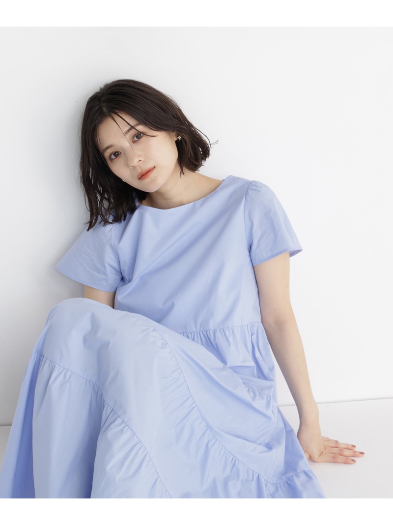 ティアードワンピース NATURAL BEAUTY BASIC ナチュラルビューティベーシック ワンピース・ドレス ワンピース ブルー ベージュ ブラック【送料無料】[ Fashion]｜NATURAL BEAUTY BASIC