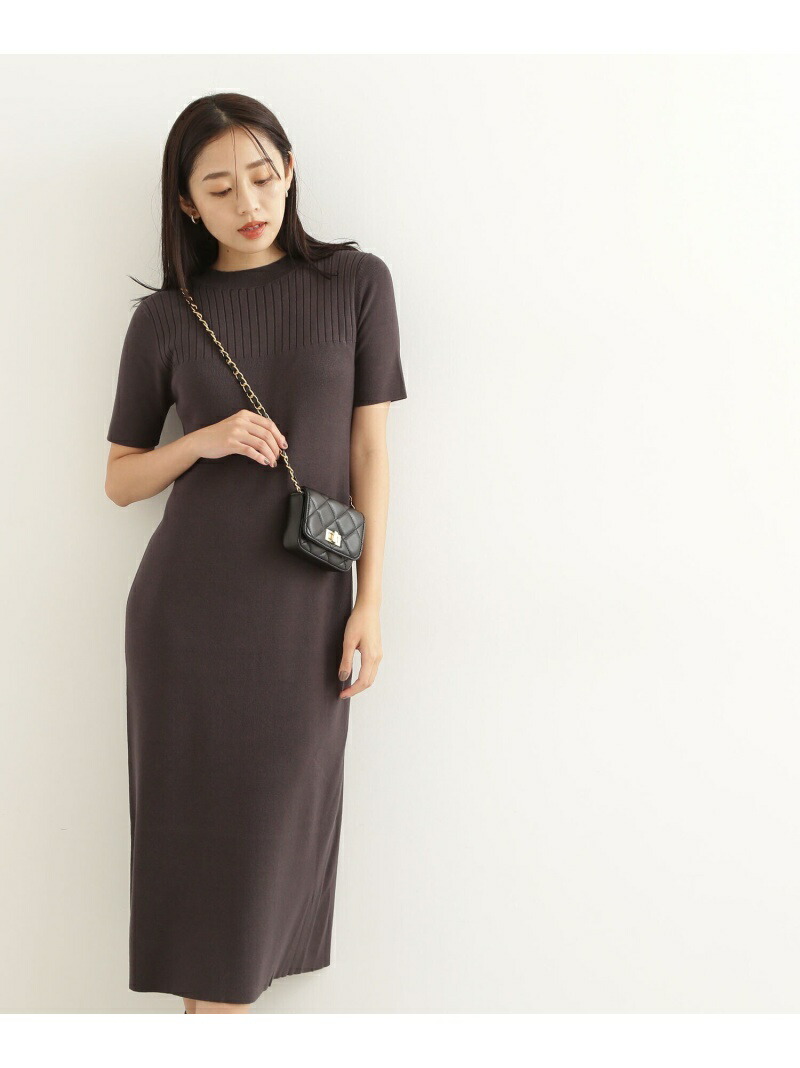 Iライン総針ニットワンピース Natural Beauty Basic ナチュラルビューティベーシック