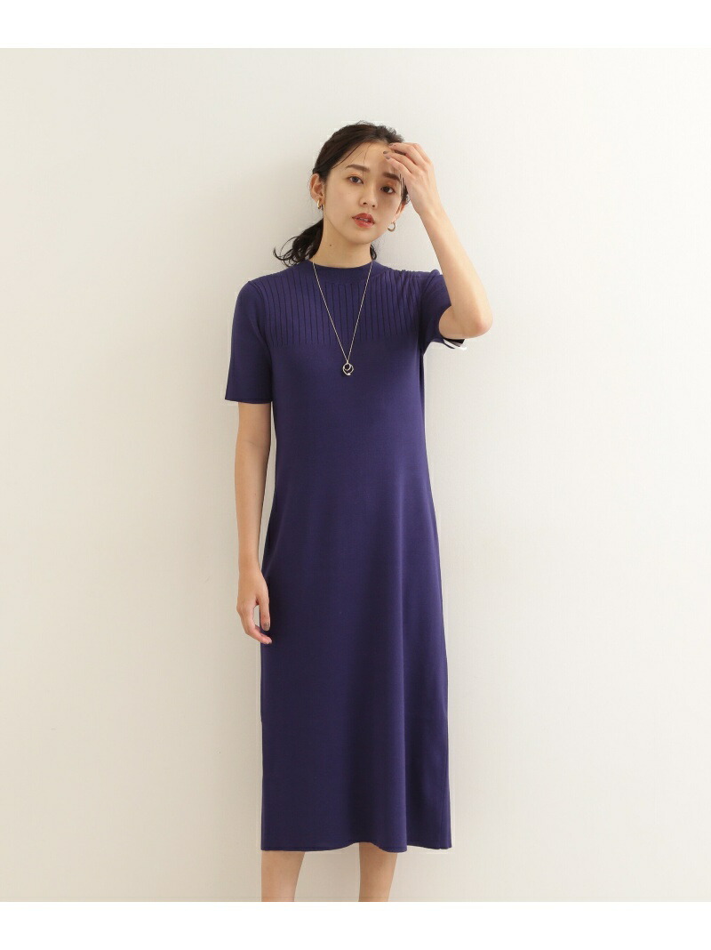 Iライン総針ニットワンピース Natural Basic ナチュラルビューティベーシック Beauty