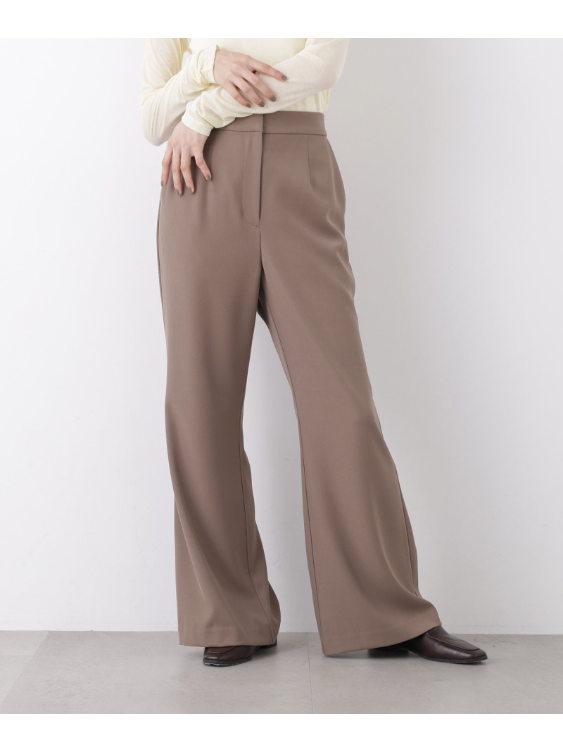 ＜N.＞ワイドフレアパンツ NATURAL BEAUTY BASIC ナチュラルビューティベーシック パンツ その他のパンツ ブラック【先行予約】*【送料無料】[ Fashion]｜NATURAL BEAUTY BASIC