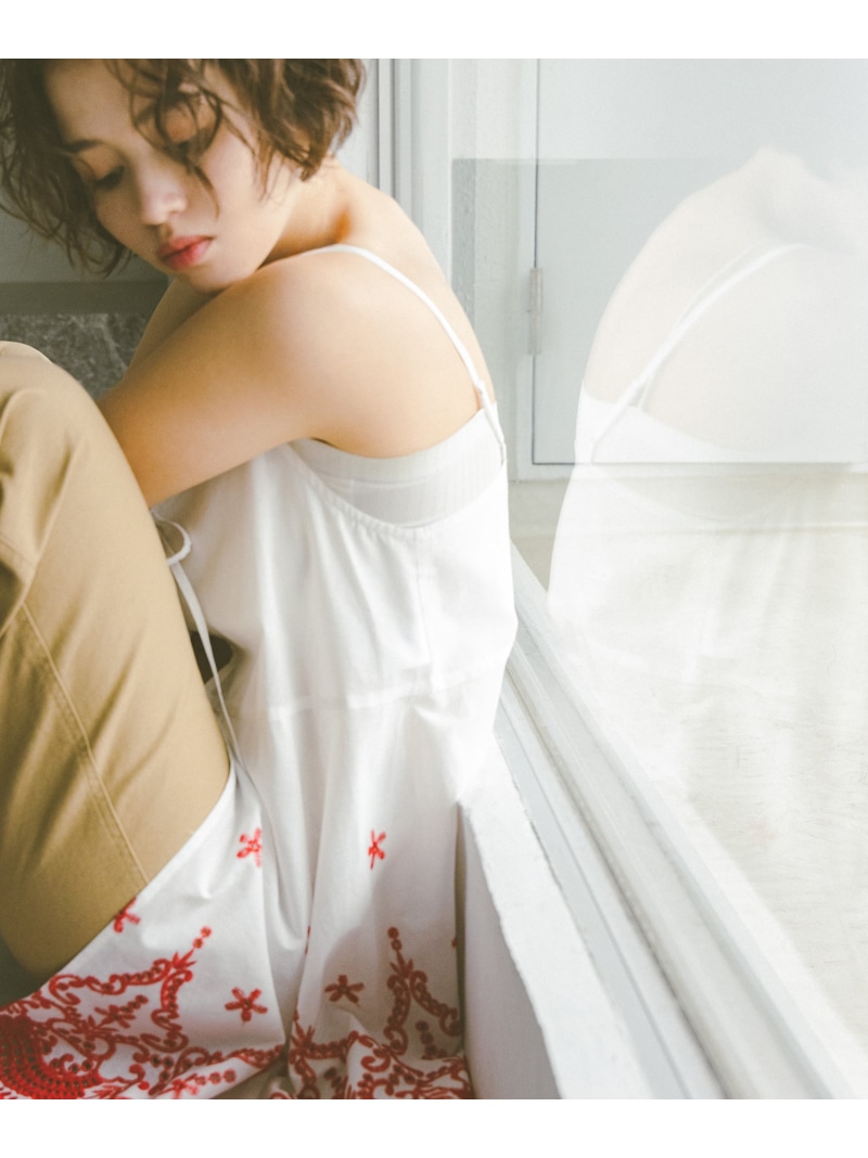 ＜N.＞エンブロイダリーキャミチュニック NATURAL BEAUTY BASIC ナチュラルビューティベーシック トップス シャツ・ブラウス ホワイト【送料無料】[ Fashion]
