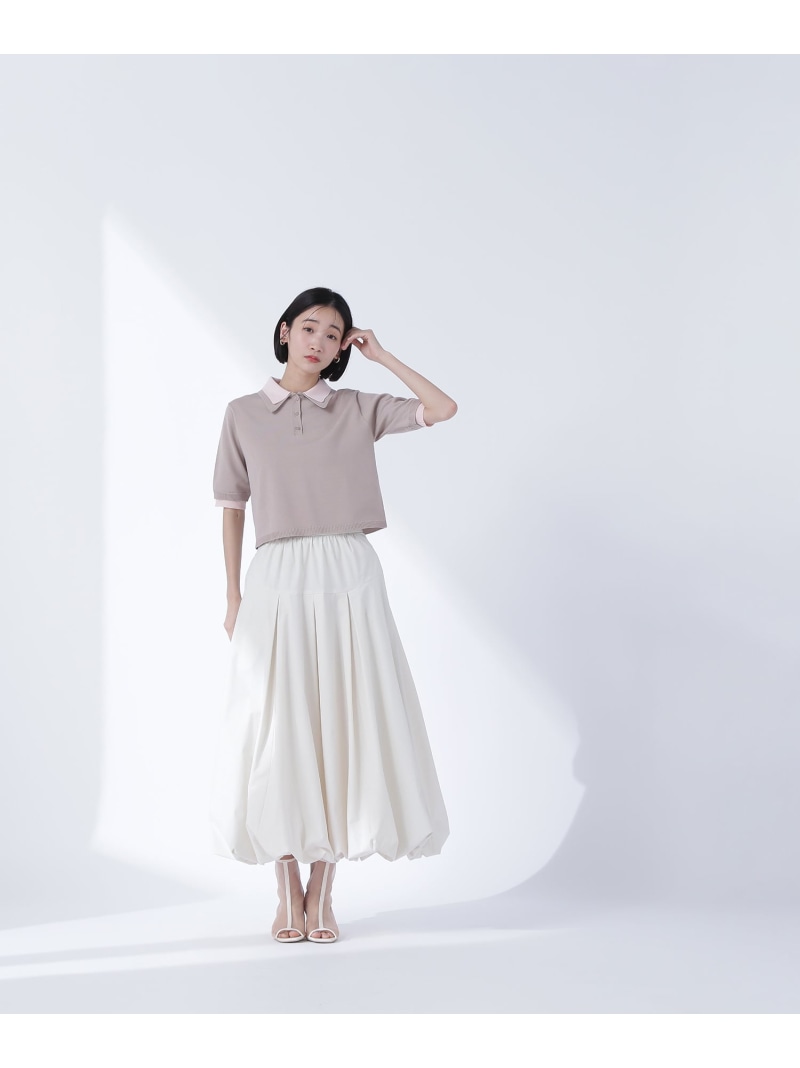 NATURAL BEAUTY BASIC｜チュールフリルストラップパンツ