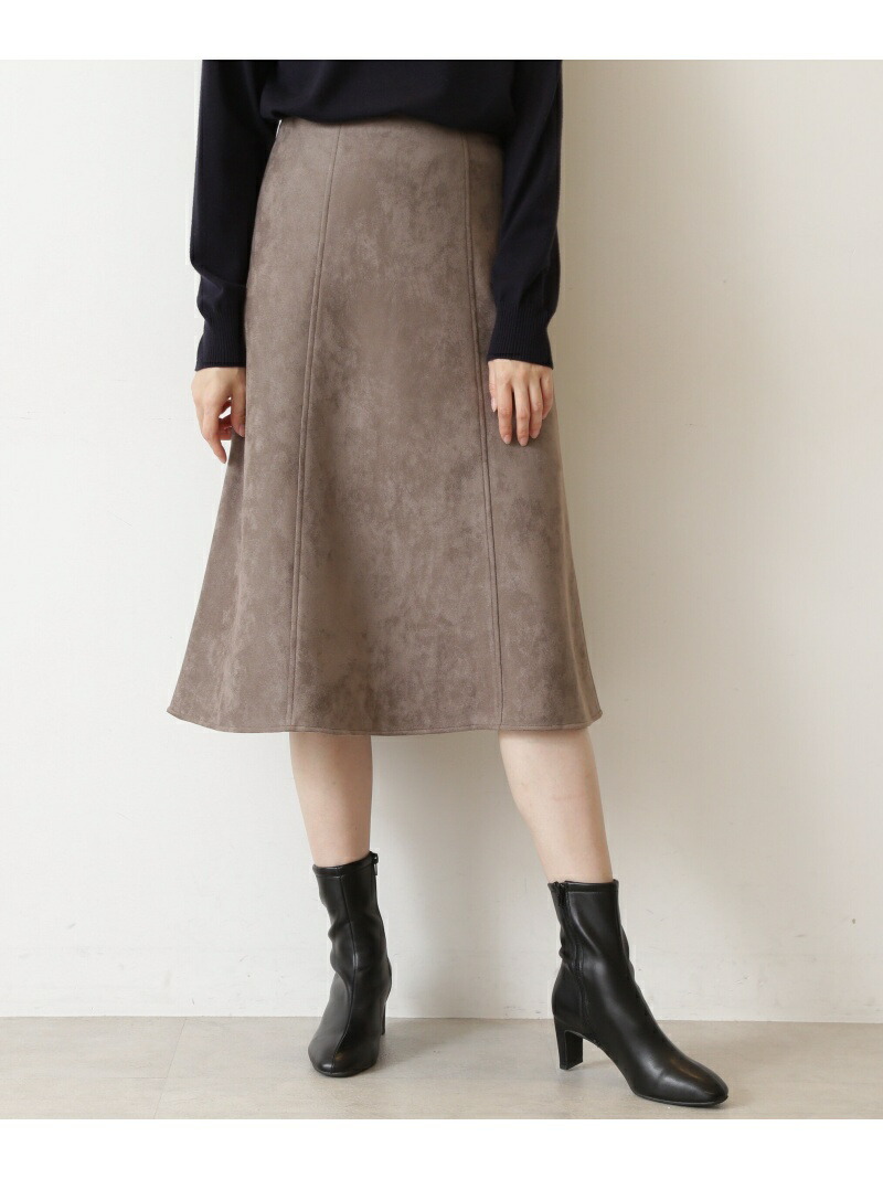 フェイクスエードスカート Natural Beauty Basic ナチュラルビューティベーシック スカート スカートその他 ブラウン グレー ピンク 先行予約 送料無料 Rakuten Fashion Kzameeza Com