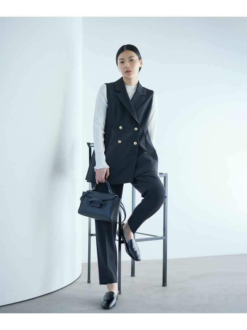 【SALE／30%OFF】＜NAVY NAVY＞\"みんなの声をカタチにした\""洗えてシワになりづらいジレセットアップ NATURAL BEAUTY ベーシック ナチュラルビューティベーシック ズボン下 余分の物のズボン下 米国海軍 ベージュ 黒いこと【RBA_E】【貨物輸送無料】[ Fashion]"