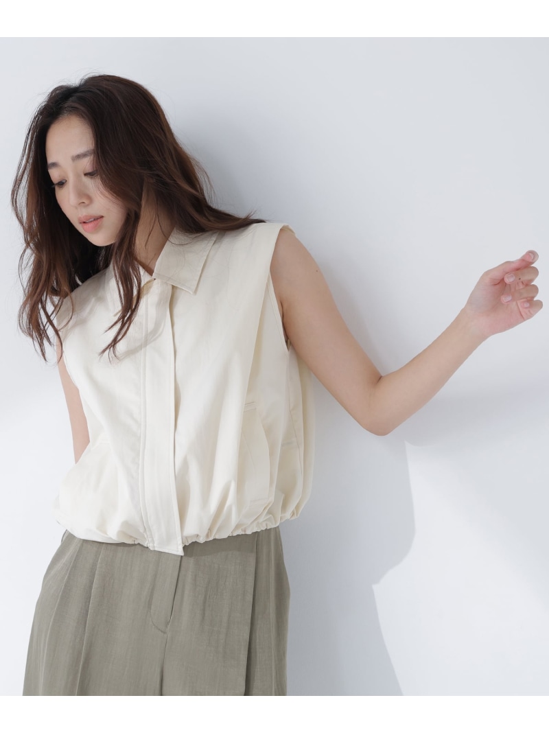 【SALE／30%OFF】ステンカラードロストジレ NATURAL BEAUTY ベーシック ナチュラルビューティベーシック ジャケット・アウター 上衣・前掛け 黒いこと【RBA_E】【貨物輸送無料】[ Fashion]