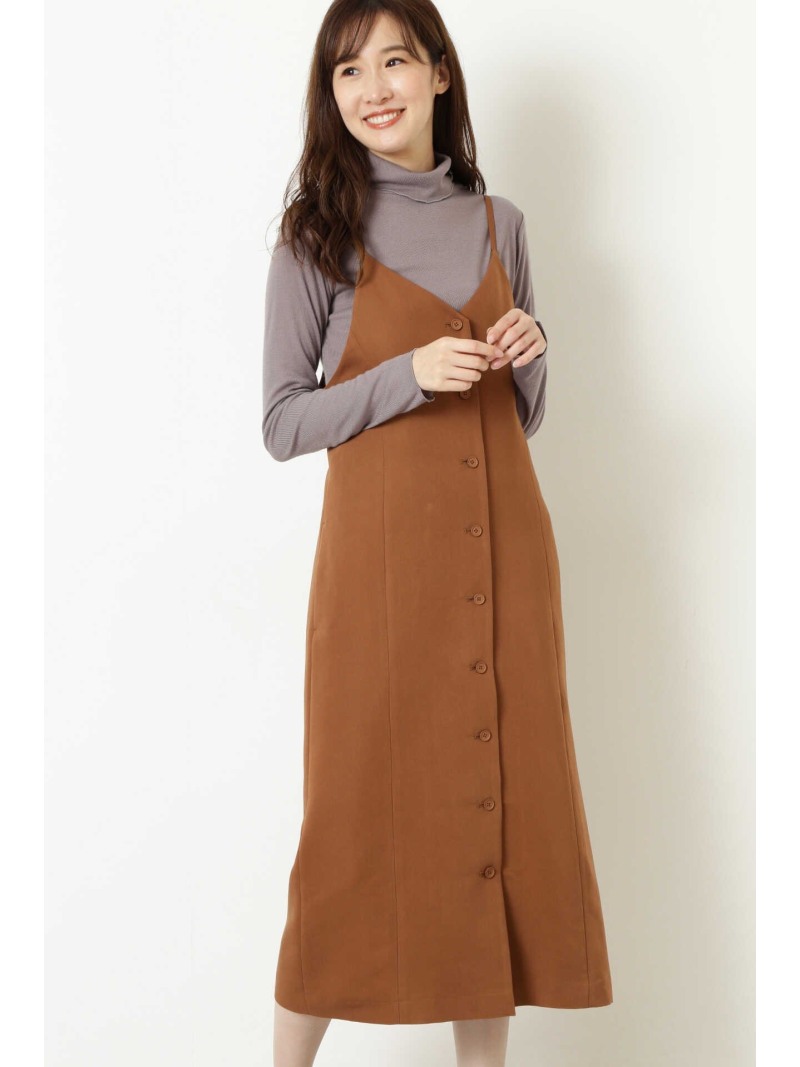 楽天市場 Rakuten Fashion Oggi 12月号掲載 フロントボタンキャミワンピース Natural Beauty Basic ナチュラルビューティベーシック ワンピース ワンピースその他 ベージュ グレー 送料無料 Natural Beauty Basic