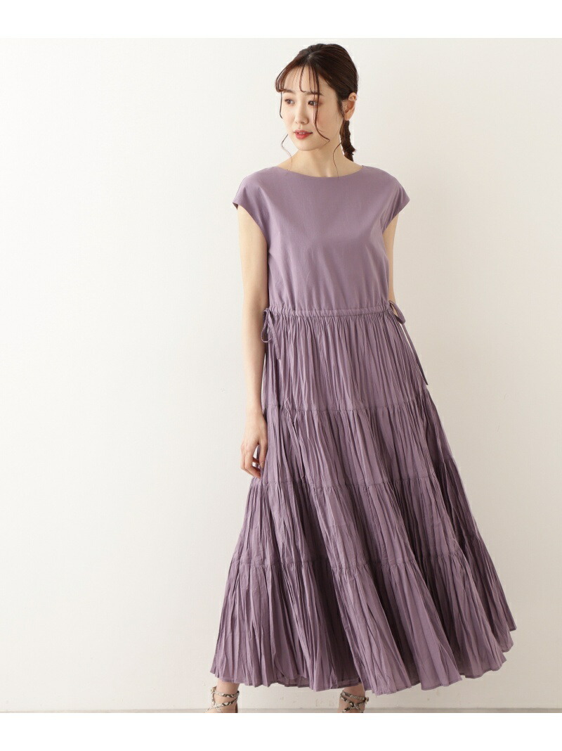 楽天市場 オーガニックコットンティアードワッシャーワンピース Natural Beauty Basic ナチュラルビューティベーシック ワンピース ワンピースその他 パープル ブラック ブラウン 送料無料 Rakuten Fashion Natural Beauty Basic
