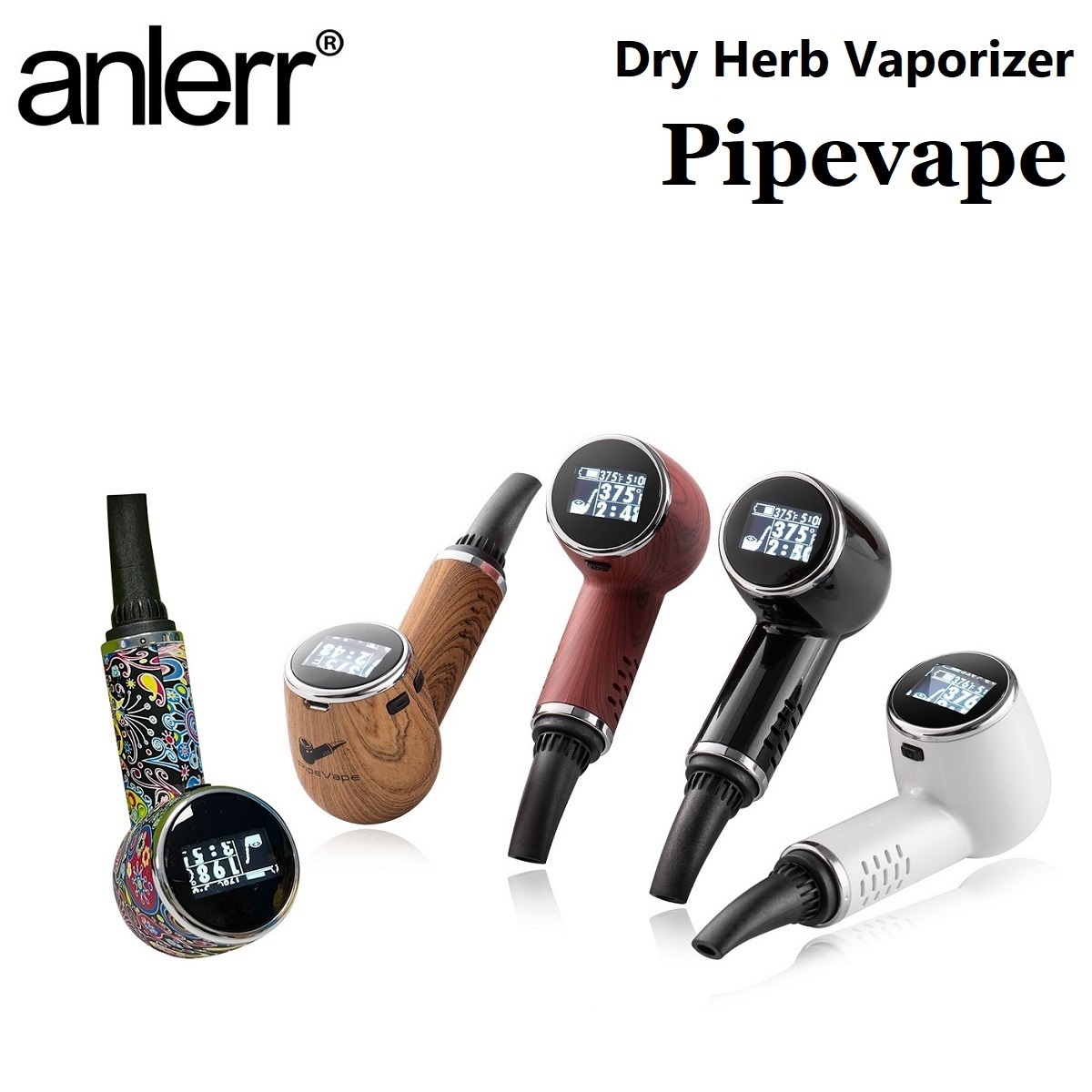 1644円 最大85%オフ! ヴェポライザー 加熱式タバコ 電子タバコ VAPE anlerr PipeVape パイプベイプ DryHerb ドライハーブヴェポライザー スターターキット ドライハーブ 葉たばこ 乾燥ハーブ シャグ 日本語説明書付き