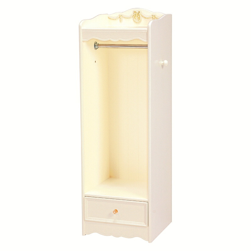 ハンガーラック ホワイト 幅53×奥行47×高さ140cm RKK-1859WH