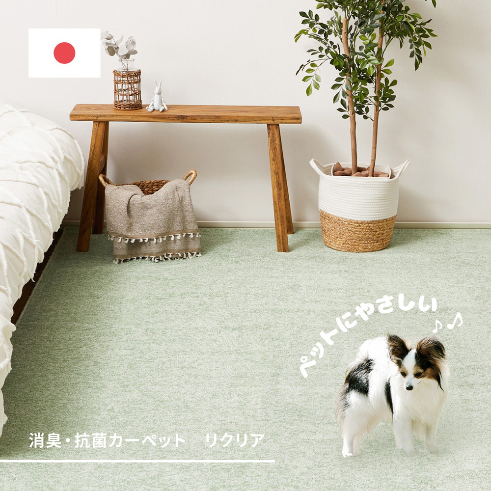 カーペット 抗菌カーペット 敷き詰めカーペット やわらかタッチ 防ダニ 抗菌 防臭 アース防ダニ加工 いつも清潔 カットパイル｜ＮａｔｕｒａｌＨｏｕｓｅ