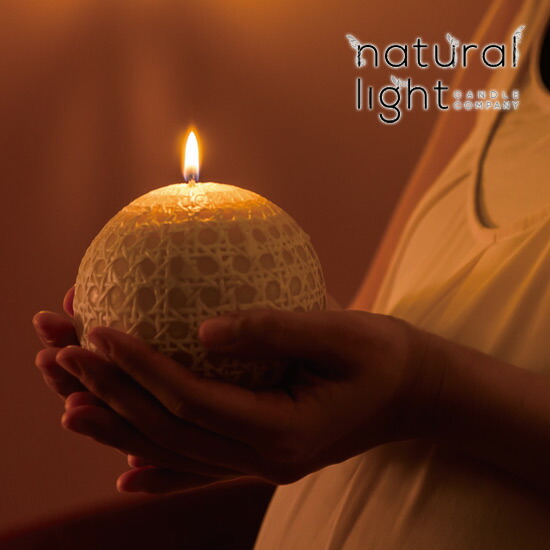 【楽天市場】Natural Light Candle (ナチュラルライトキャンドル)4インチ オープン ウェーブ スフィアアロマキャンドル