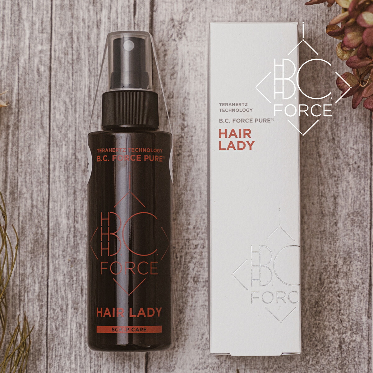 楽天市場 スカルプケア 頭皮 B C Force Pure Hiar Lady ピュア ヘア レディー 1ml約1ヶ月分 テラヘルツテクノロジー 女性向け スカルプケア 保湿 頭皮ケア スキャルプ スプレー ダメージヘア 無添加 ファインミスト 潤い 髪 アデノシン配合 女性 プレゼント 美容