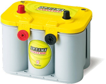 ディープサイクル バッテリー　OPTIMA オプティマ Yellow top イエロートップ 12V 55Ah20h率 CCA:765A / U-4.2L (8014-254) 端子：Rサイド［正規品／セール中］