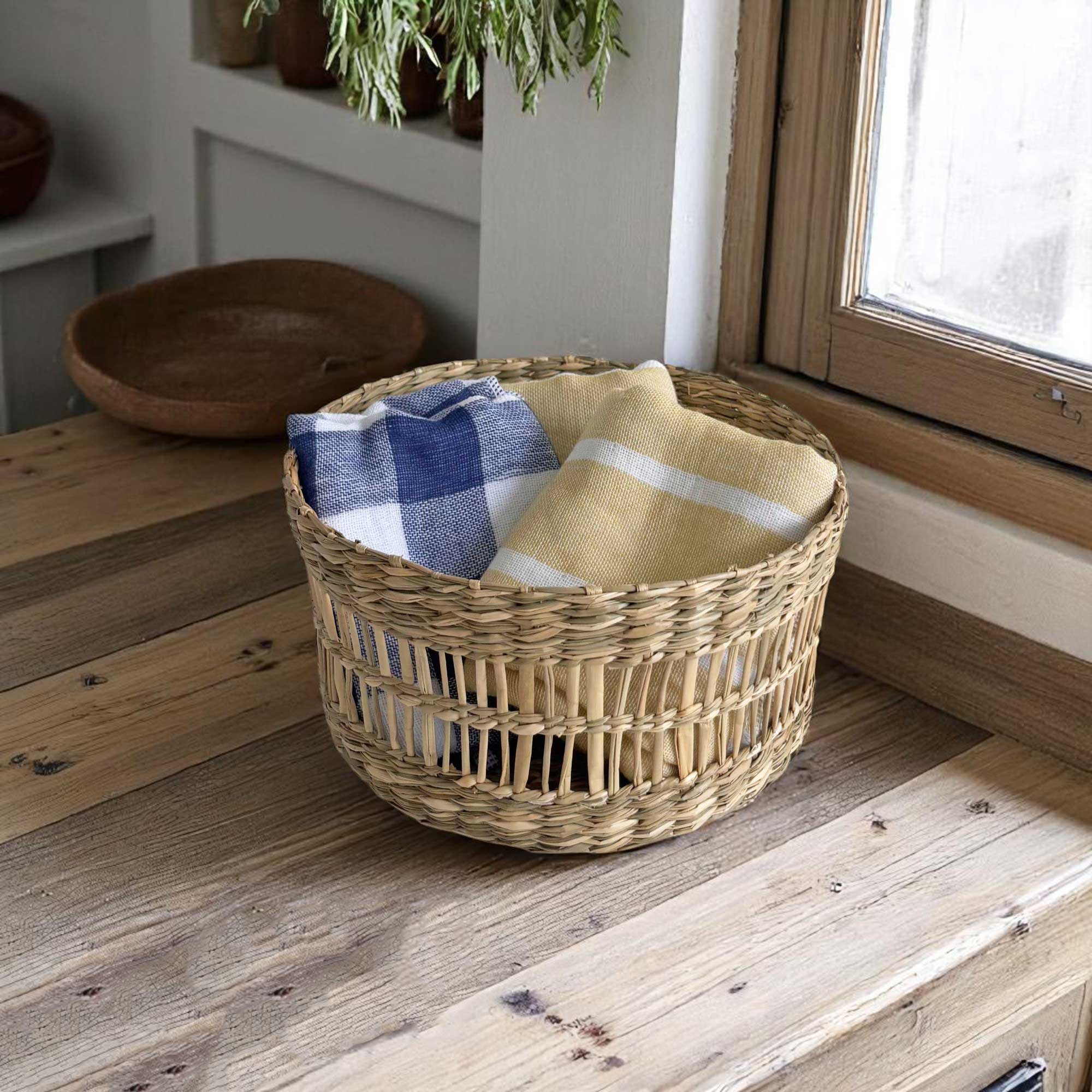 楽天市場】【スーパーSALE半額】キッチン雑貨 バスケット 竹編み 三角