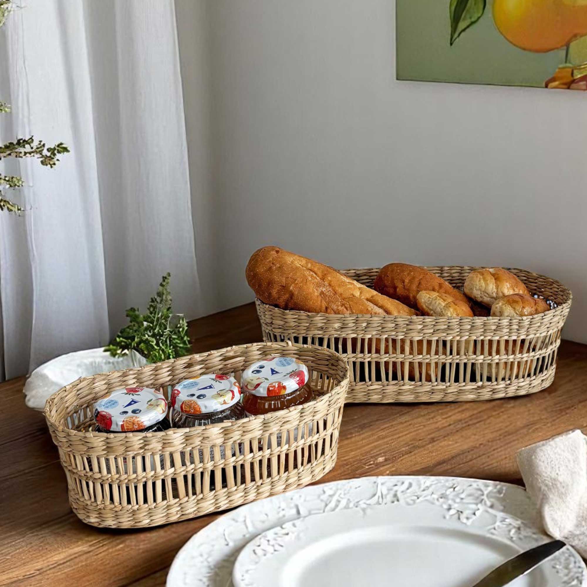 楽天市場】キッチン雑貨 バスケット 竹編み 三角 カゴ 【メール便OK