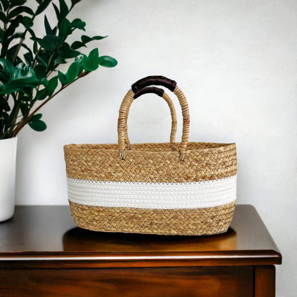 楽天市場】カゴ バック バッグ トートバッグ 手編みバッグ