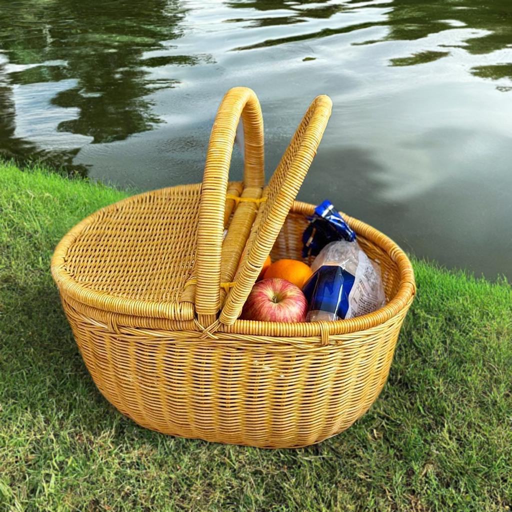 楽天市場】＼大感謝祭期間10%OFF+P5倍／ オーバル形 ピクニックかご